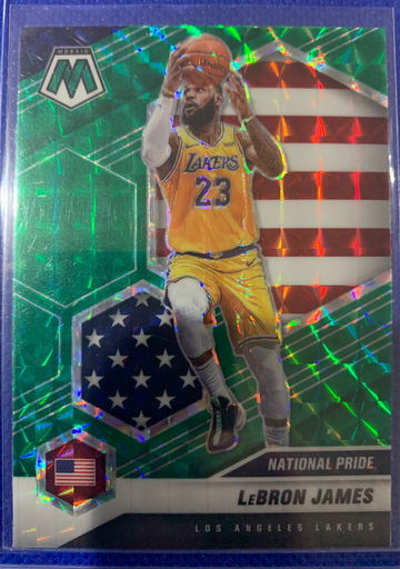 2020-21 mosaic lebron james green national pride #247