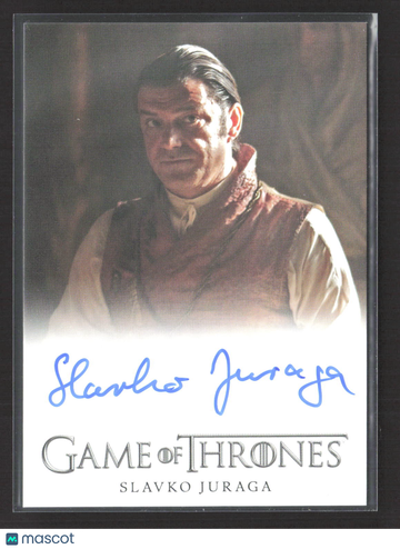 2025 Rittenhouse Game of Thrones Series 1 Slavko Juraga Autograph Limited Edition