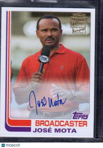 2021 Topps Archives Jose Mota #FFA-JMO Fan Favorites Autographs AU