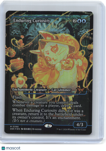 Magic: The Gathering Duskmourn: House of Horror Enduring Curiosity Foil Mythic #388