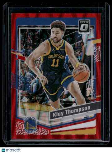 2023-24 Donruss Optic Klay Thompson #189 Red Seismic SN