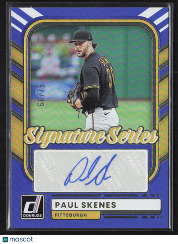 2026 Panini Donruss Baseball Signature Series Paul Skenes #SS-PS Blue /75