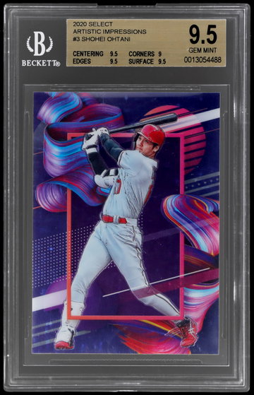 2020 Panini Select Shohei Ohtani Artistic Impressions BGS 9.5