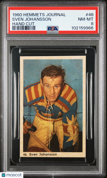 1960 Hemmets Journal Sven Tumba Sven Johansson Rookie #46 PSA 8