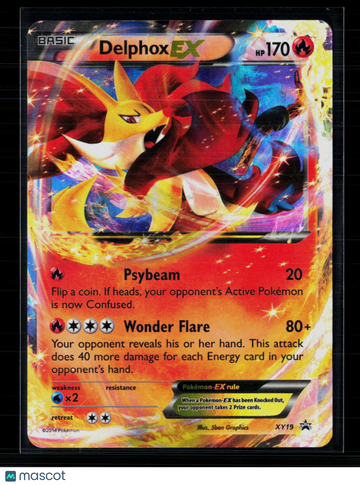 Pokemon 2014 XY Delphox EX #XY19