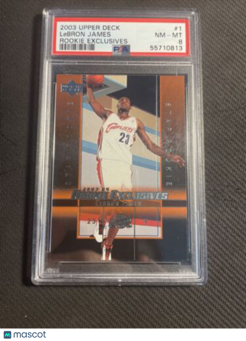 2003-04 Upper Deck Rookie Exclusives LeBron James Exclusive