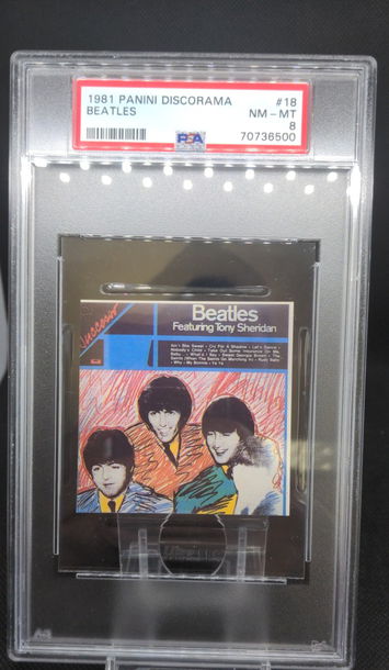 1981 Panini Discorama #18 The Beatles PSA 8