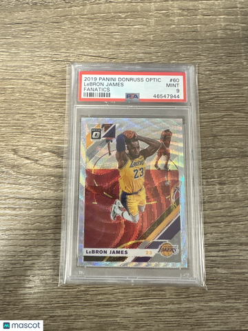 2019 Panini Donruss Optic LeBron James #60 Fanatics PSA 9