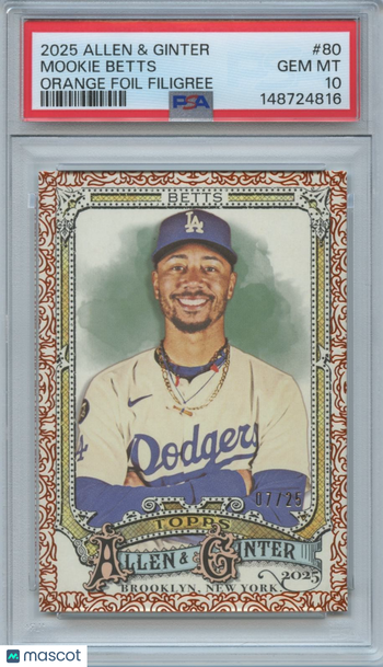 2025 Mookie Betts PSA 10