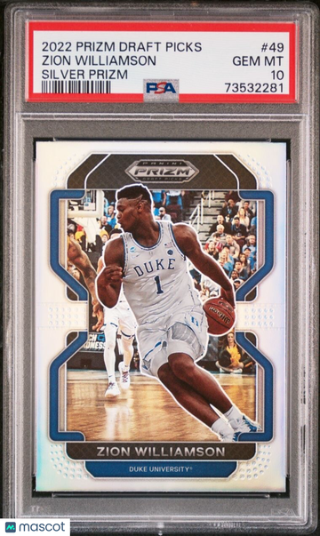 2022 Panini Prizm Zion Williamson #49 Prism Rookie PSA 10