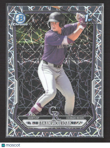 2025 Bowman Chrome Ethan Holliday #BCP-1 Mojo Refractor 1st Bowman