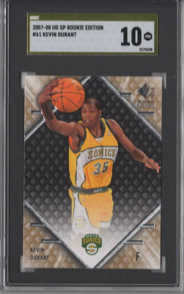 2007-08 SP Rookie Edition Kevin Durant SGC 10 GOLD LABEL