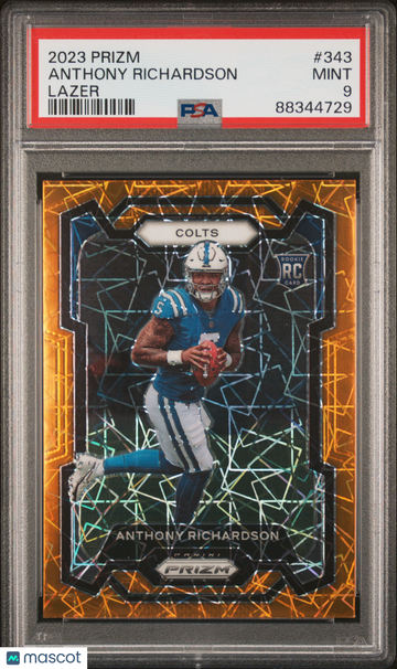 2023 Panini Prizm Anthony Richardson #343 Lazer RC PSA 9