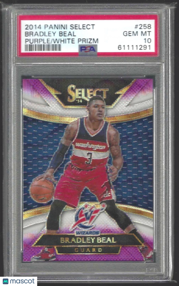2014 Panini Select Bradley Beal #258 Purple White Prizm PSA 10