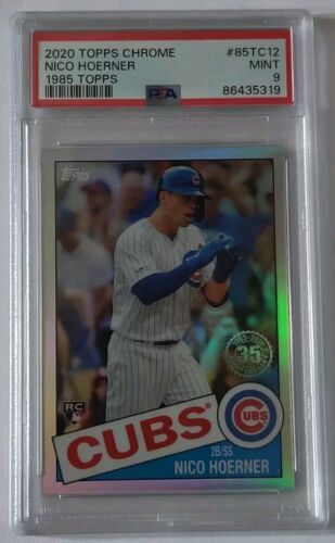 2020 Topps Chrome Nico Hoerner 1985 Topps #85TC12 PSA 9