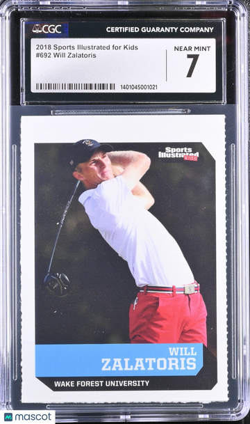 2018 Sports Illustrated for Kids Will Zalatoris #692 CGC 7