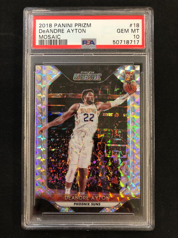 2018 Panini Prizm - DeAndre Ayton - Rookie Mosaic Silver PSA 10 Gem Mint