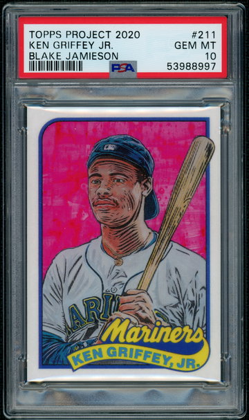 2020 KEN GRIFFEY Jr.   - Topps Project 20 (Blake Jamieson)  # 211  -  PSA 10  Gem Mint