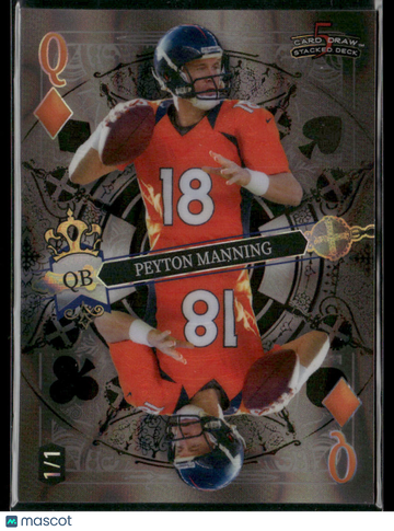 2024 Wild Card 5 Card Draw Stacked Deck Peyton Manning #SDPD-PMN Lava /1