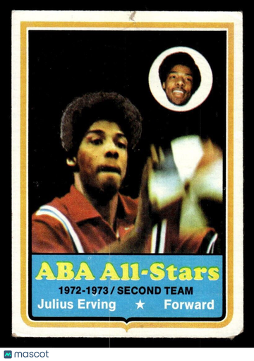 1973 Topps Julius Erving Dr. J #240 ABA All Stars Base Set