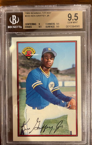 1989 Bowman Tiffany Ken Griffey Jr. BGS 9.5 Gem Mint