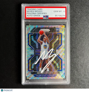 2021-22 Panini Moses Moody #308 Prizm Basketball PSA 10