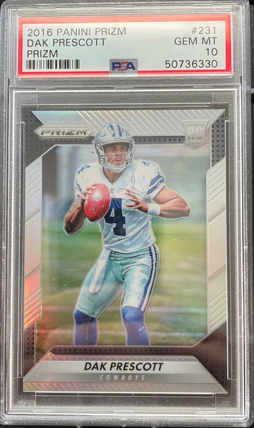 2016 Panini Prizm Dak Prescott Silver Prizm PSA 10