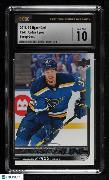 2018-19 Upper Deck - [Base] Jordan Kyrou #241 Young Guns Rookie CSG 10