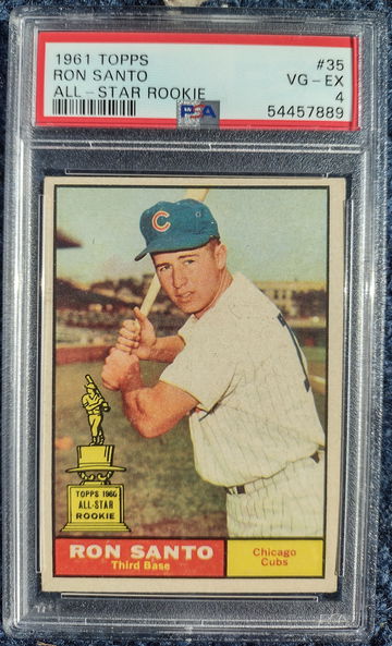 1961 Topps Ron Santo PSA 4
