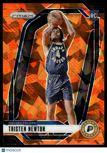 2024-25 Panini Prizm Tristen Newton #261 Prizms Orange Ice