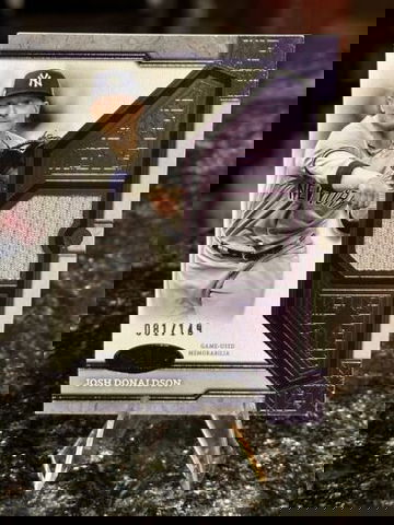 2024 Topps Tier One JOSH DONALDSON Relic PURPLE FOIL #/149 New York Yankees