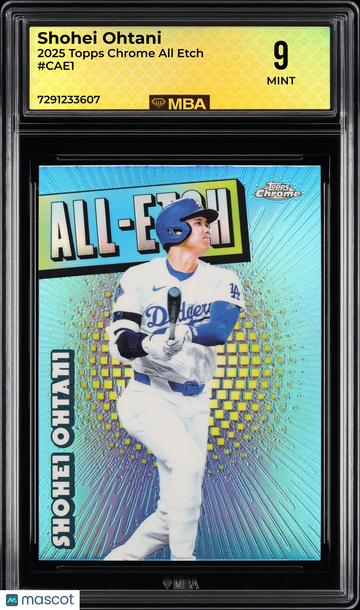 2025 Topps Chrome All Etch Shohei Ohtani #CAE1 MBA 9