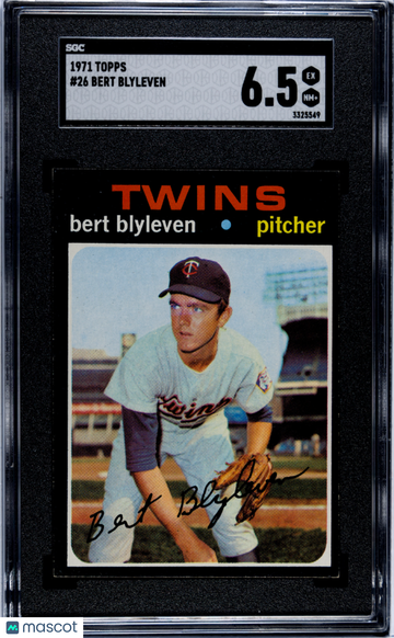 1971 Topps Bert Blyleven #26 SGC 6.5