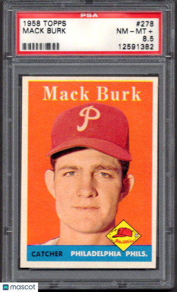 1958 Topps Mack Burk #278 PSA 8.5