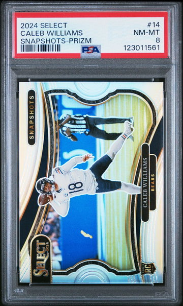 2024 Panini Select Snapshots Silver Caleb Williams #14 PSA 8