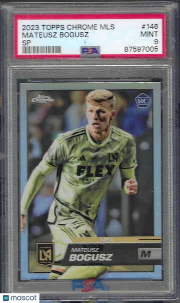 2023 Topps Chrome MLS Mateusz Bogusz #146 SP PSA 9