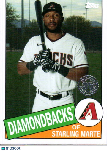 2020 Topps Update Starling Marte #85TB-6 1985 Topps Baseball 35th Anniversary