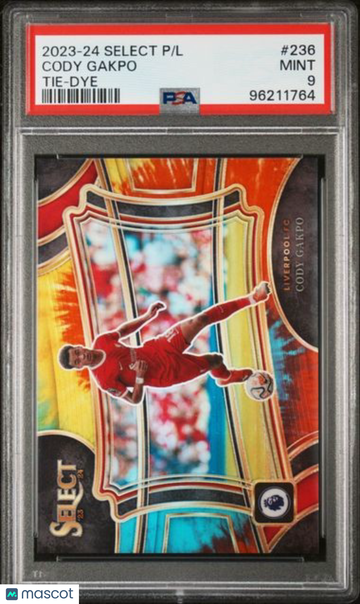 2023-24 Panini Select Premier League Cody Gakpo #236 Tie Dye PSA 9