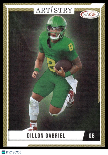 2024 SAGE Artistry Dillon Gabriel #10 Gold Canvas