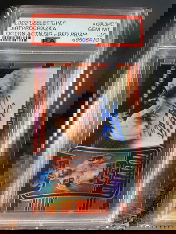 2022 Panini Select UFC Jiri Prochazka Octagon Action Auto Red #/99 PSA 10