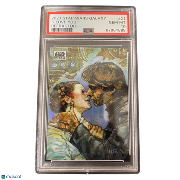 2021 Topps Chrome Star Wars Galaxy "i Love You" #21 PSA 10