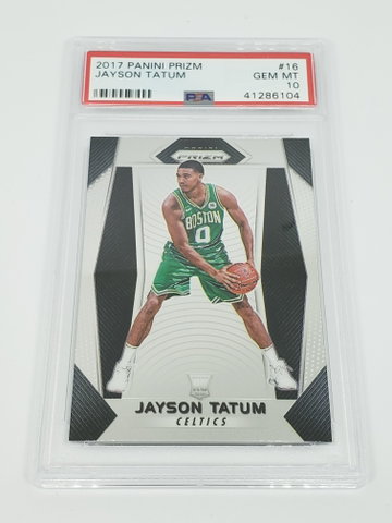 2017 Prizm Jayson Tatum PSA 10 Rookie RC Card