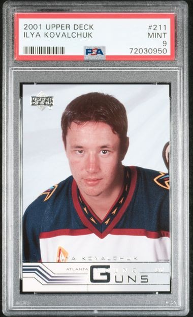 2001-02 Upper Deck Young Guns #211 Ilya Kovalchuk RC PSA 9
