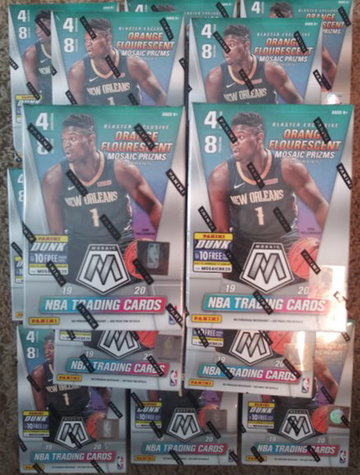 2019-20 Panini Mosaic- 15x Blaster Box lot