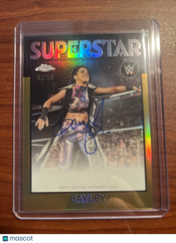 2026 Topps Chrome WWE Bayley #86T-BY Chrome 1986 Topps autograph on card auto Topps