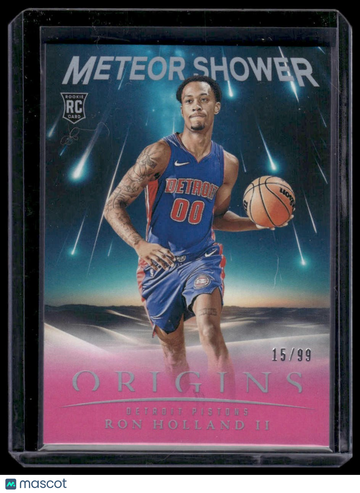 2024-25 Panini Origins Ron Holland II #17 Meteor Shower Pink SN