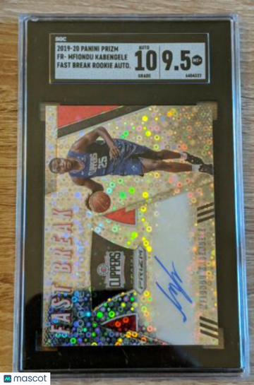 2018-19 Panini Select Trae Young #RJA-TYG Rookie Jersey Auto. Purple Prizm SGC 8.5 Auto 10