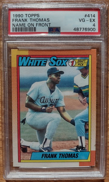 1990 Topps Frank Thomas PSA 4