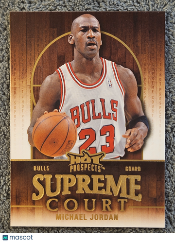 2008 Fleer Hot Prospects Supreme Court Michael Jordan #SC-3