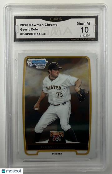 2012 Bowman Chrome Gerrit Cole #BCP86 [Base] Rookie Foil 10